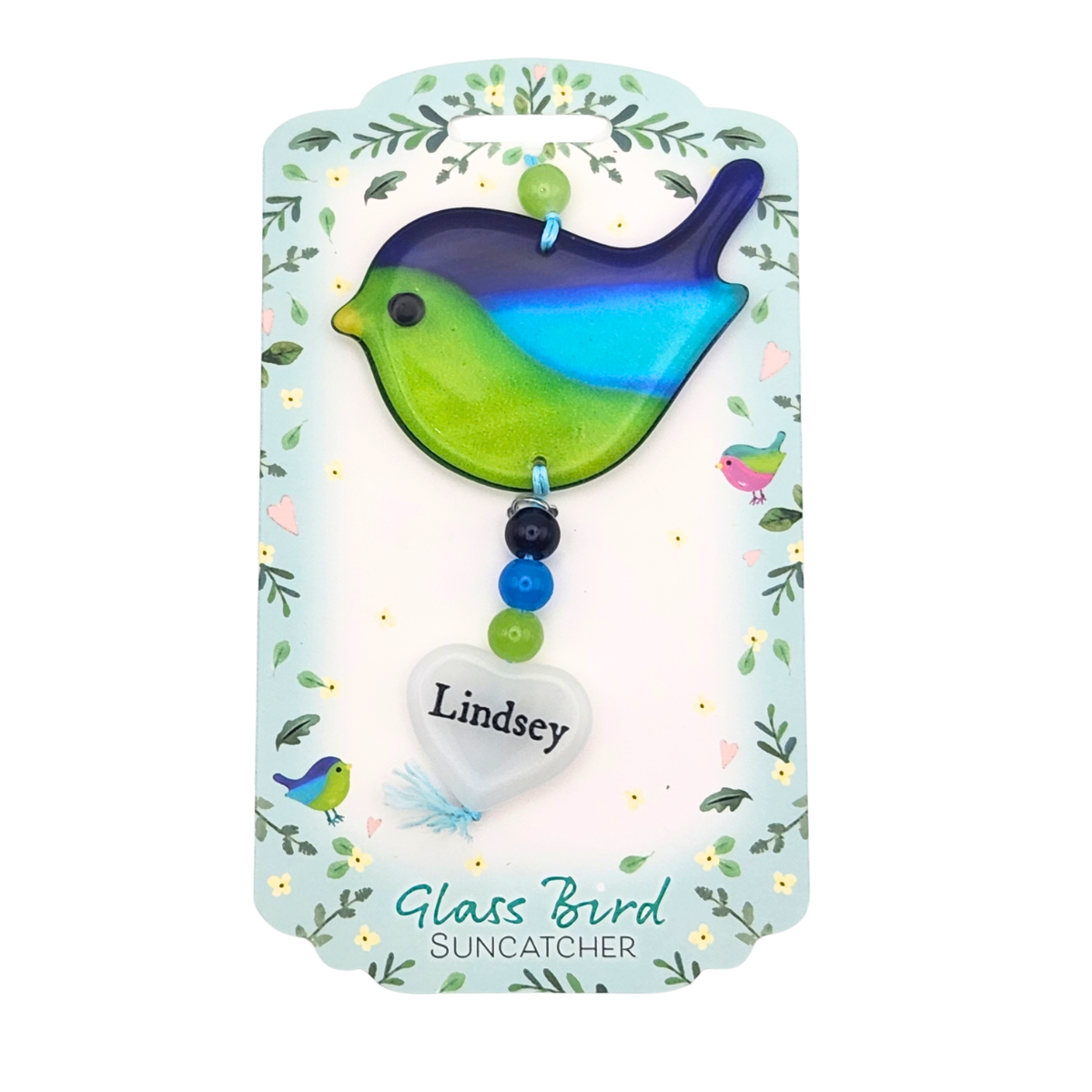 Glass Bird Suncatcher - Lindsey