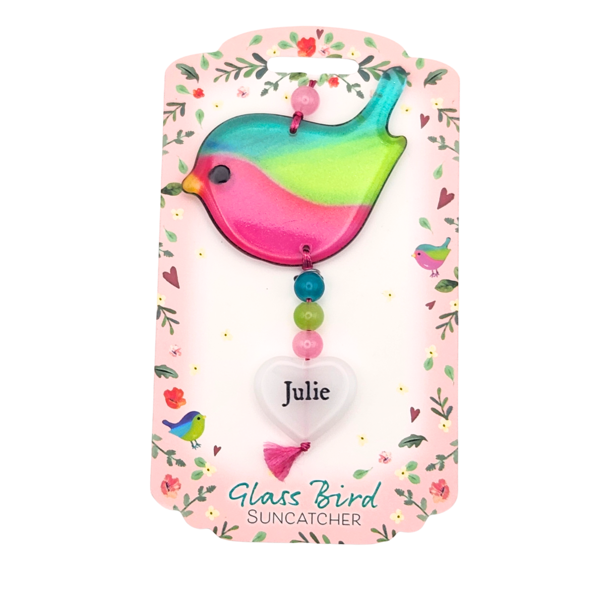 Glass Bird Suncatcher - Julie