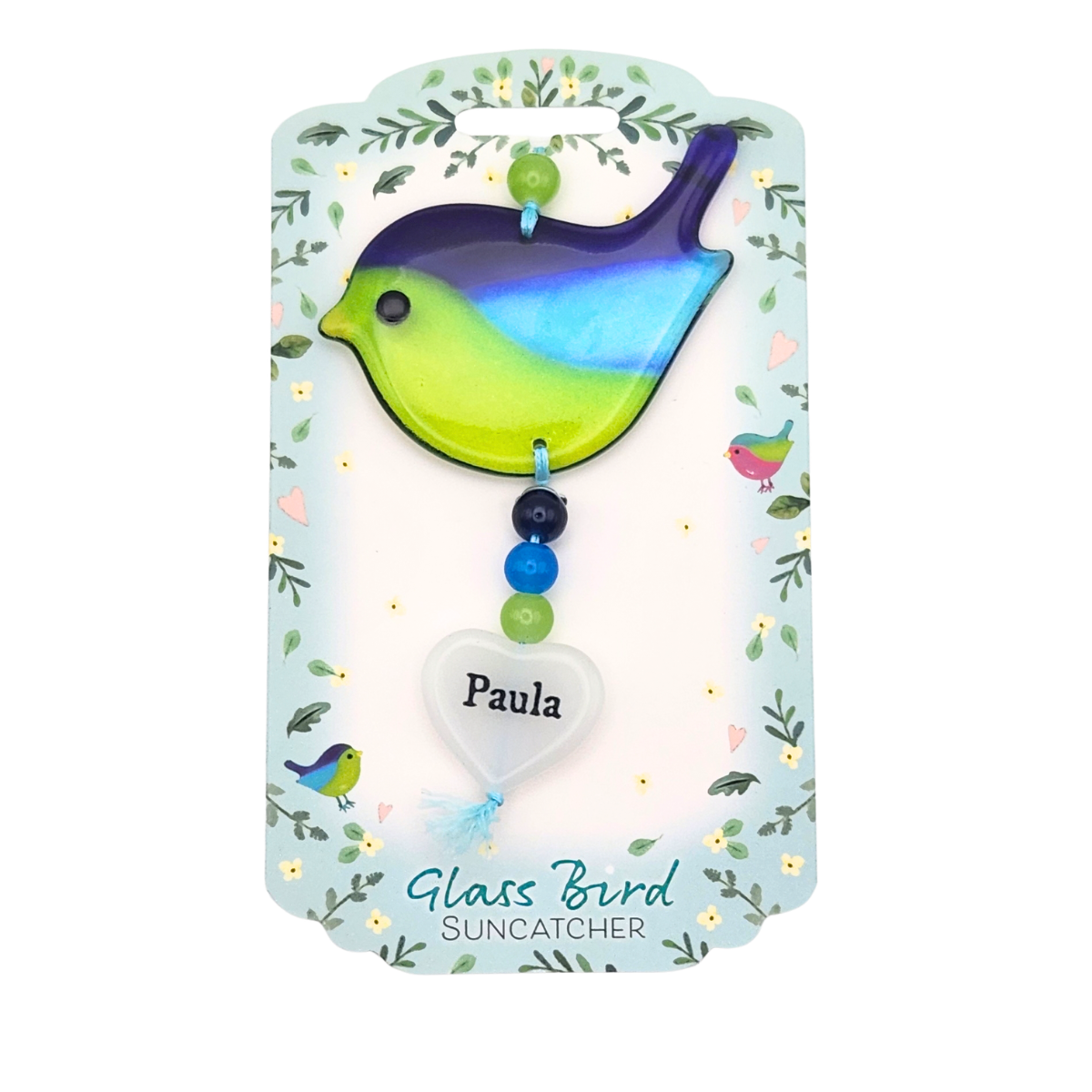 Glass Bird Suncatcher - Paula