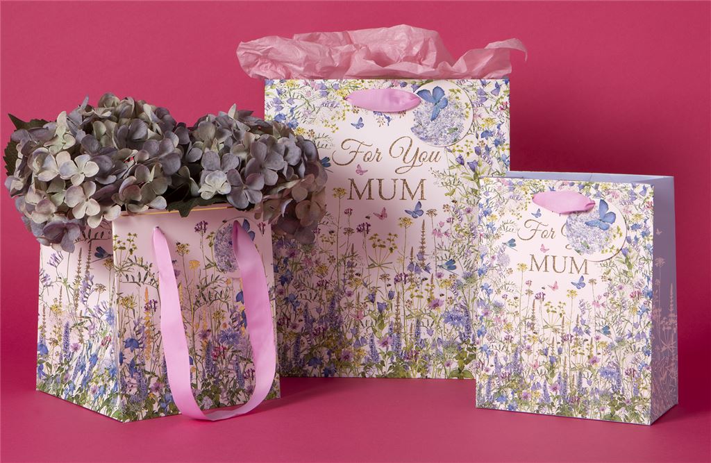 Gift Bag Medium - Pizazz Floral Mum