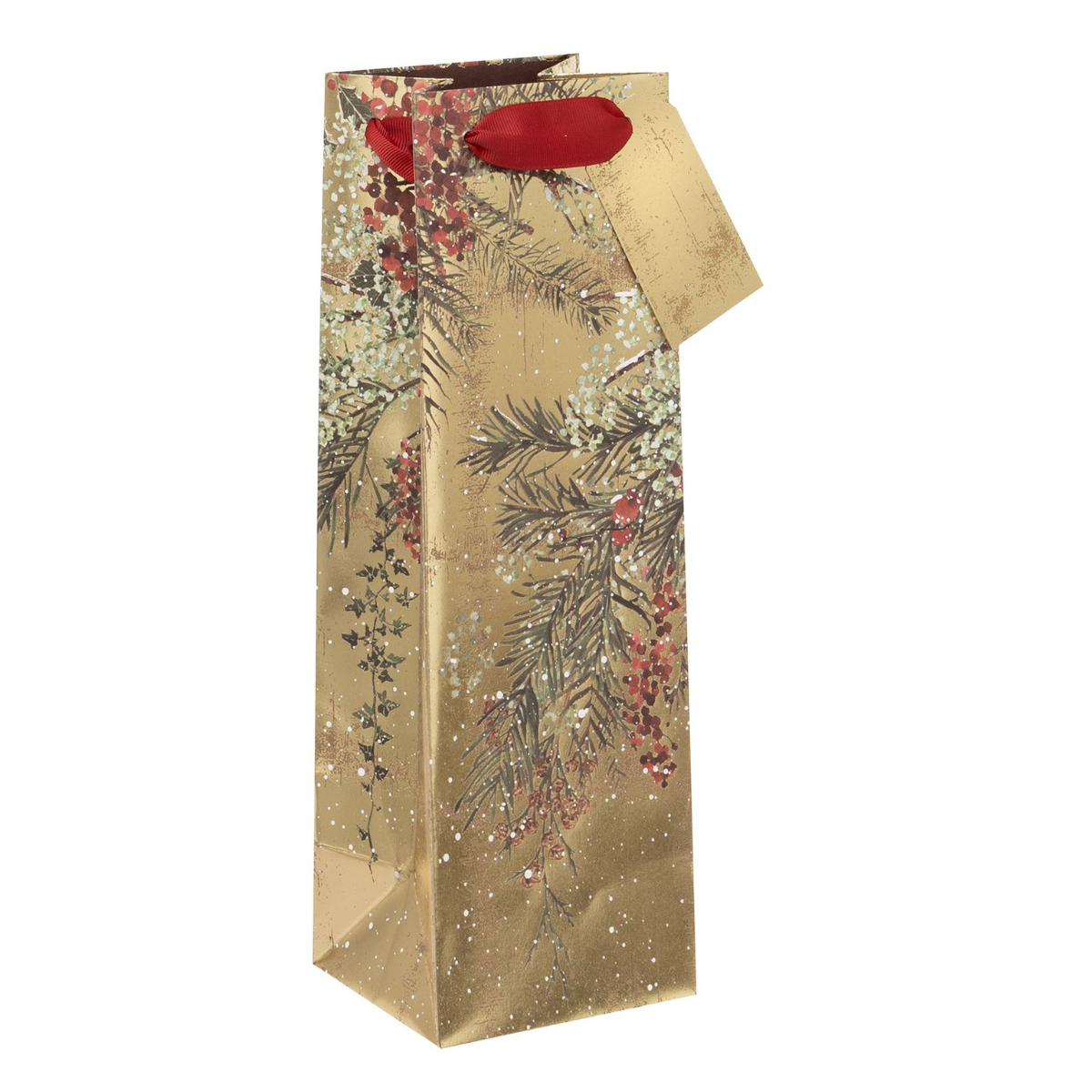 Christmas Gift Bottle Bag - Winter Gild