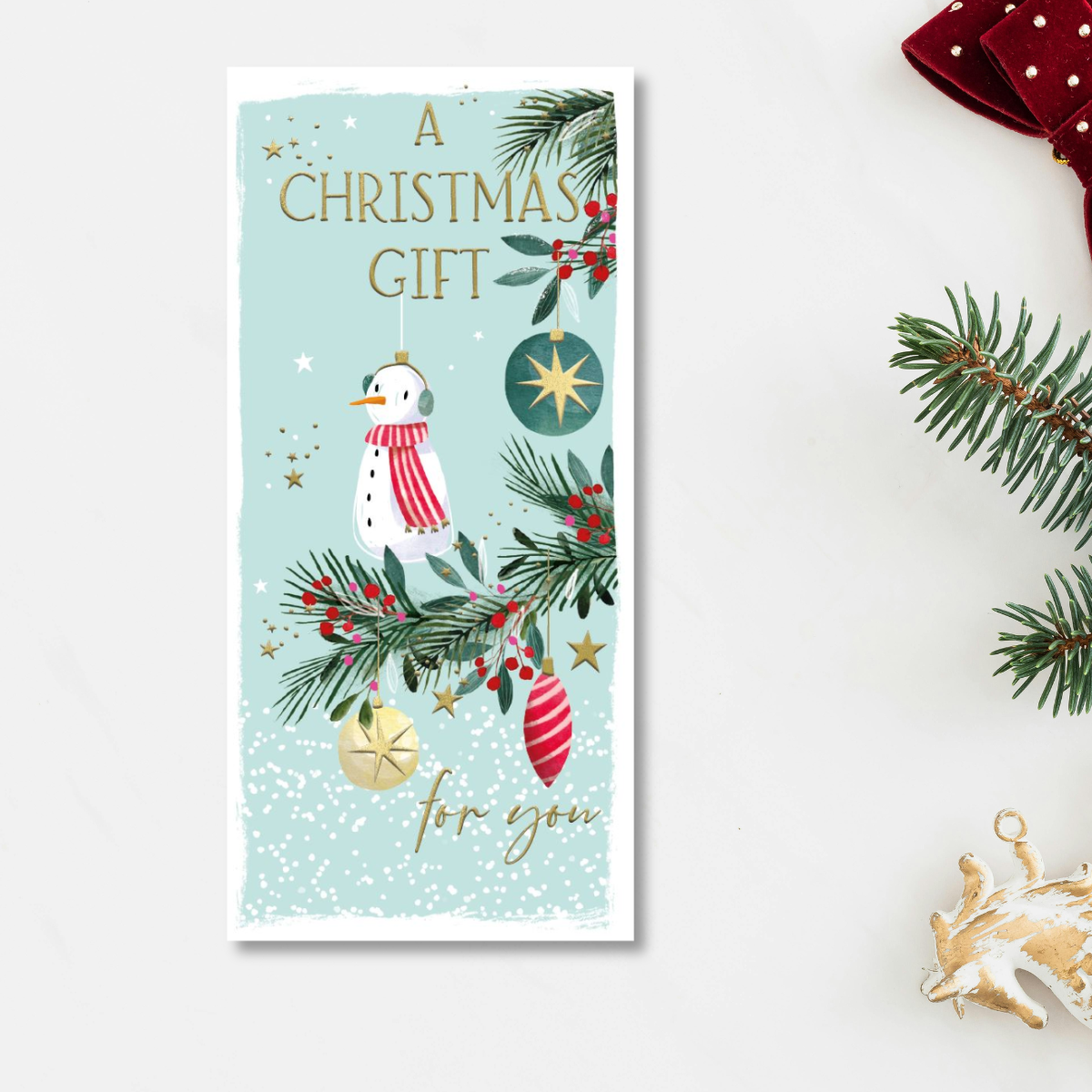 Money Wallet Christmas - Skylight Snowman