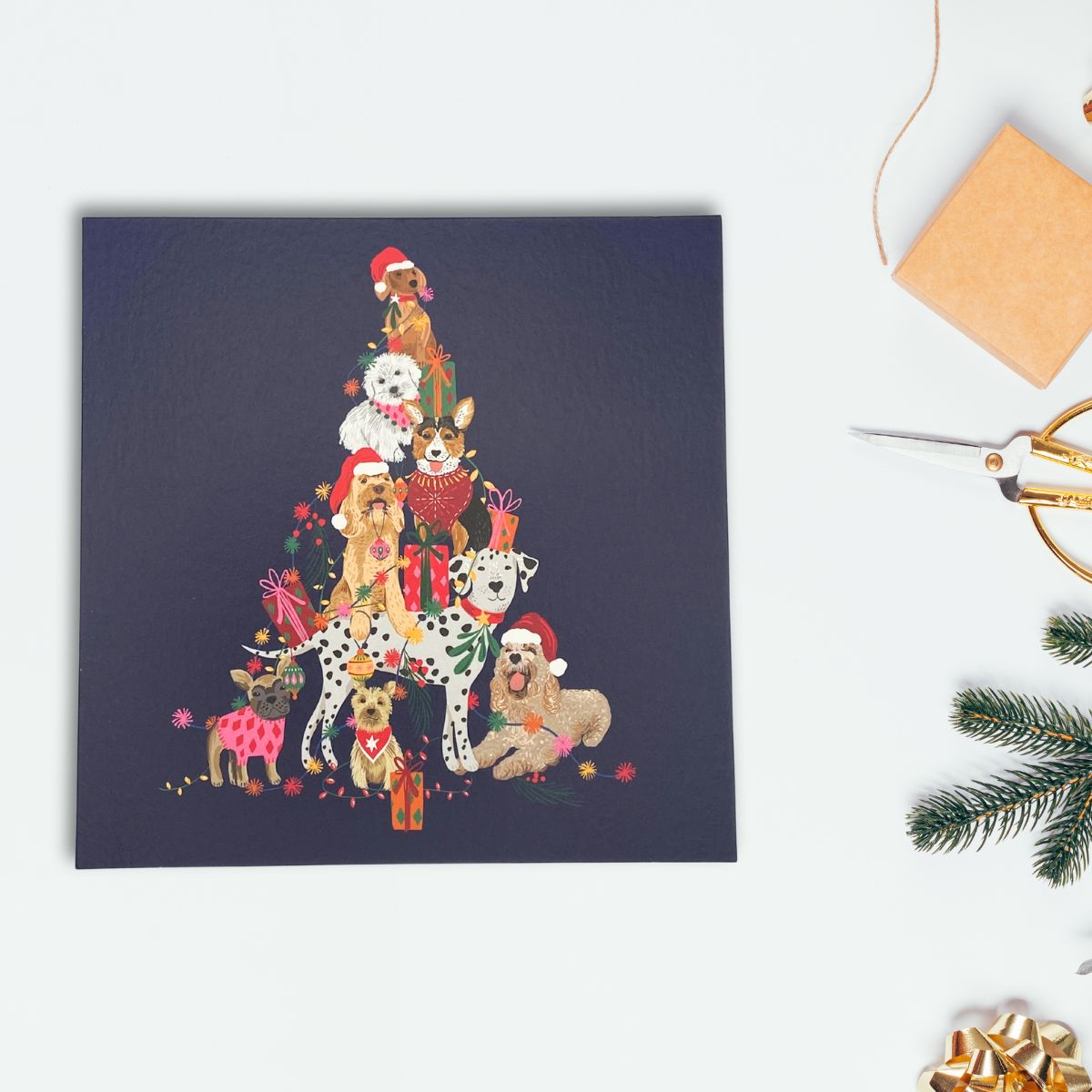 Open Christmas Card - Originals Canine Christmas