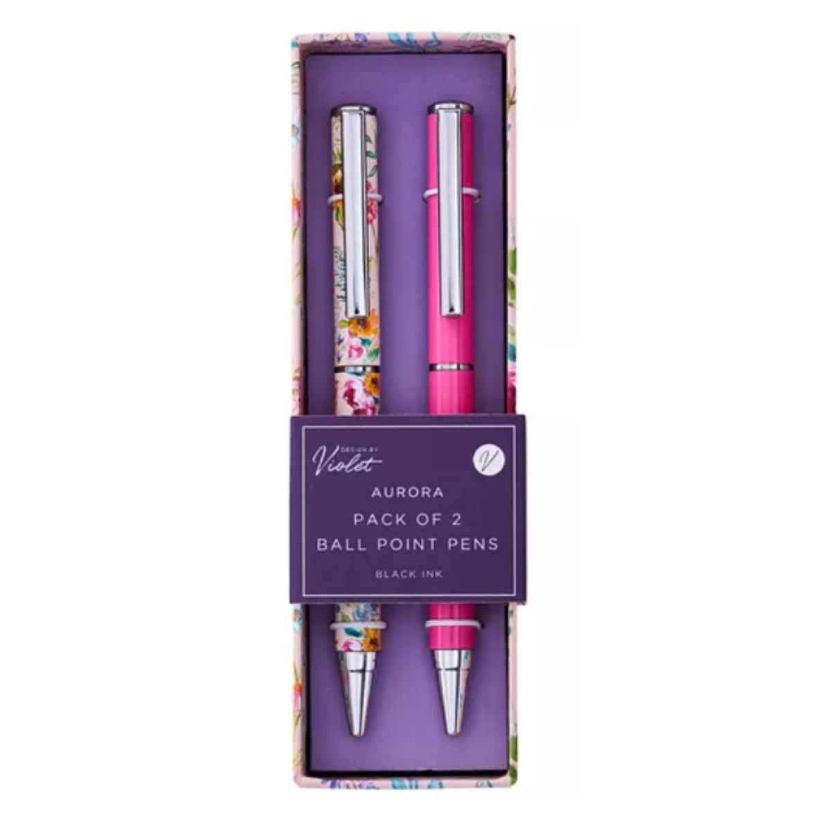 Design By Violet 2 Pack Ball Point Pen - Aurora