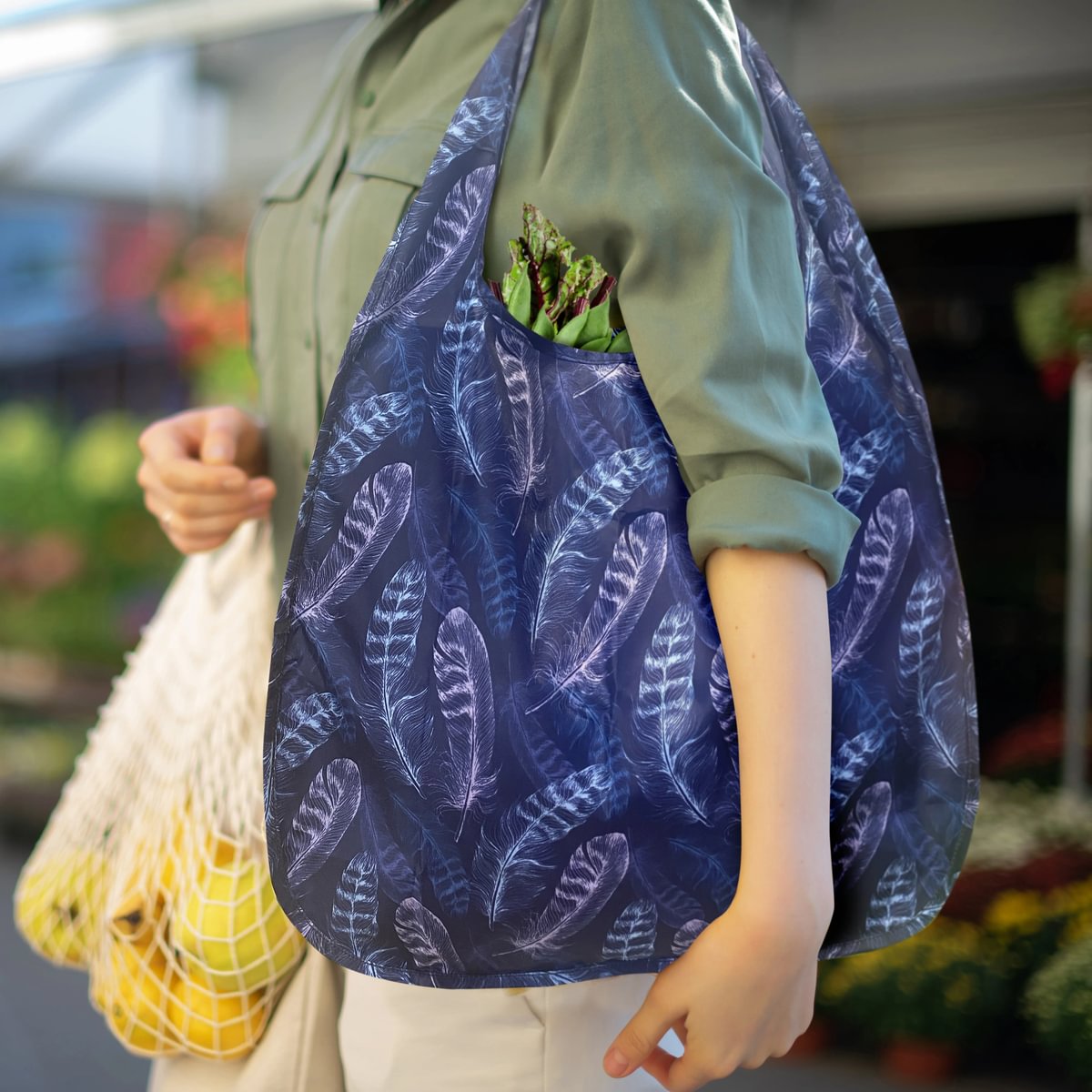 Sparkle Shopper Bag - Jean