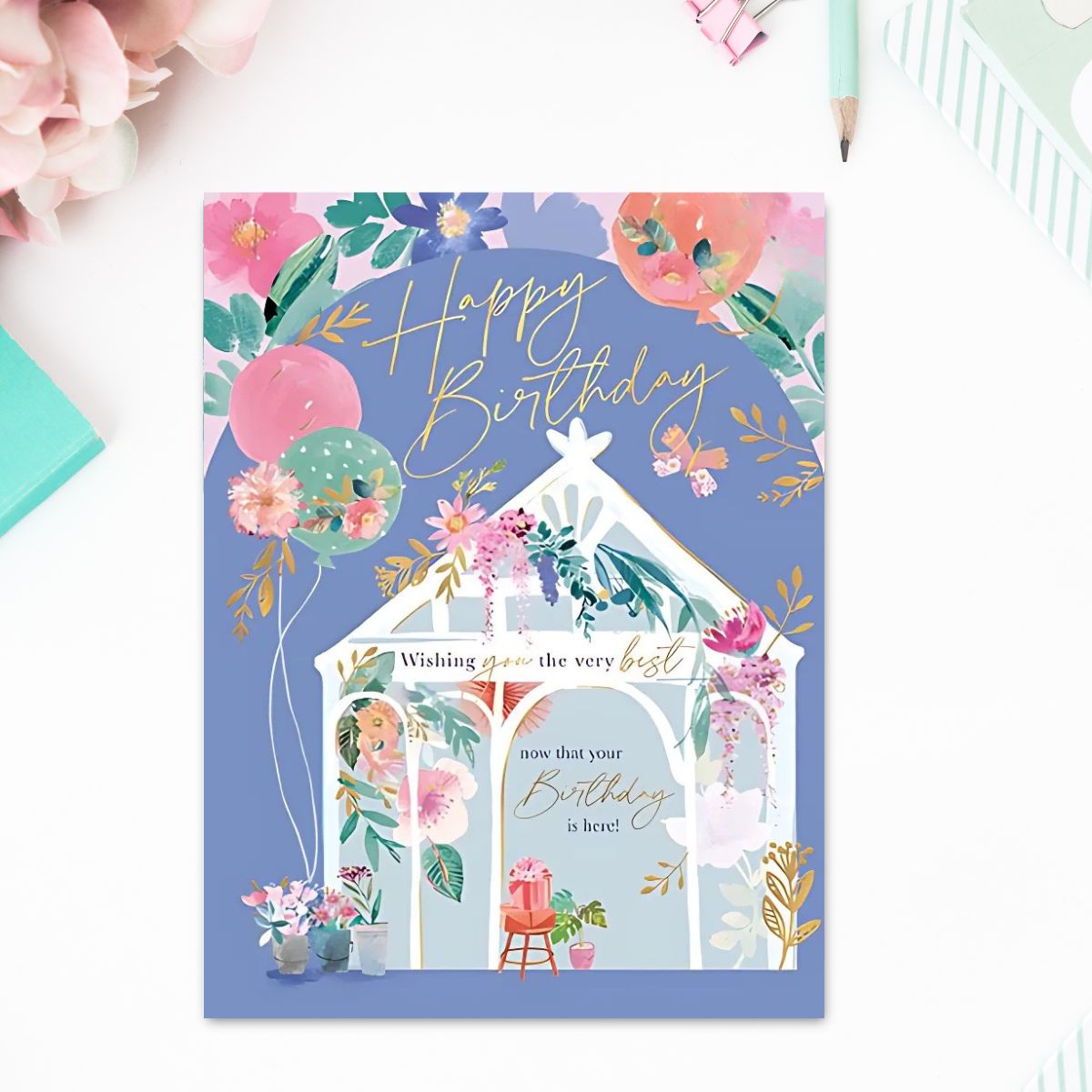 Meadowsweet Birthday Card - Floral Greenhouse