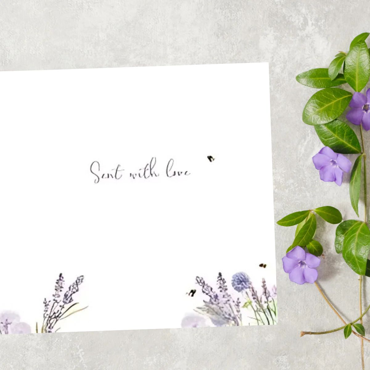 Pizazz Birthday Card - Lavender & Bees