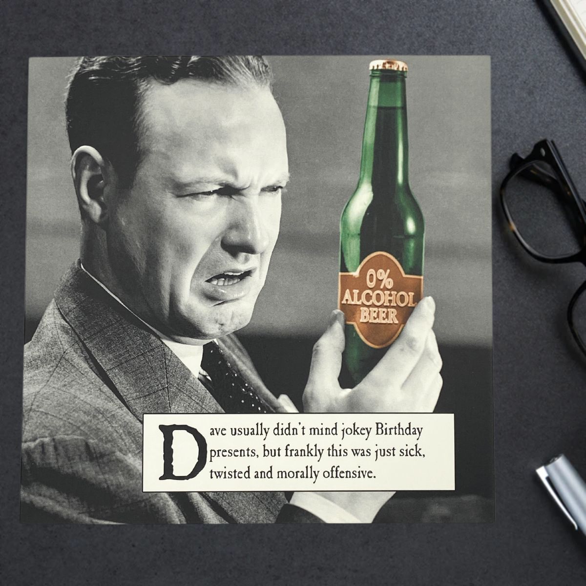 Morphed Birthday Card - 0% Beer Morally Offensive