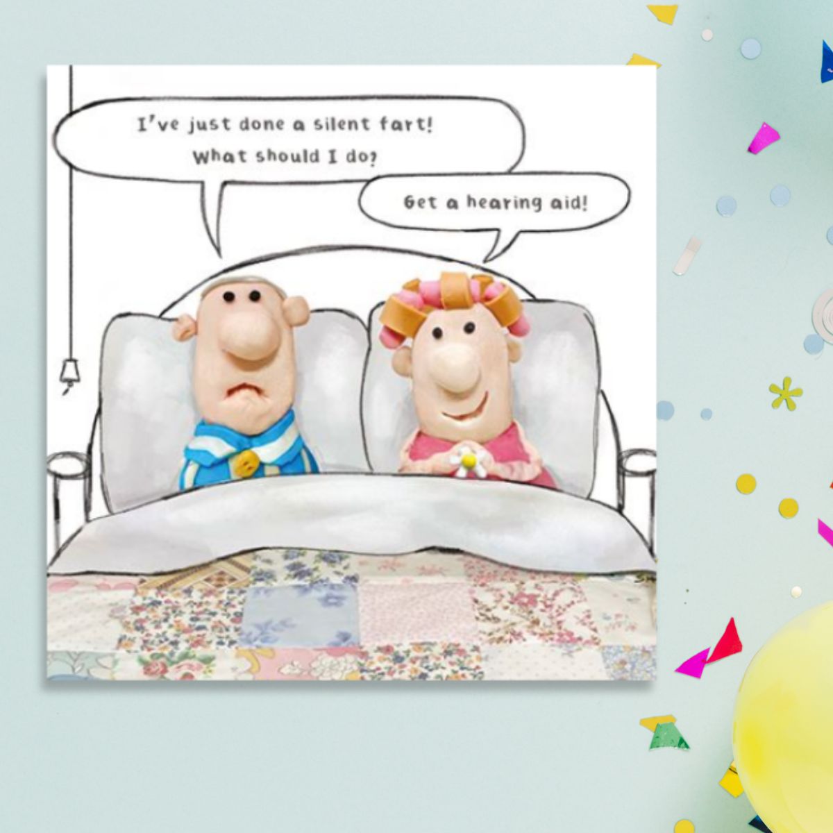 Model Family Funny Birthday Card - Silent Fart