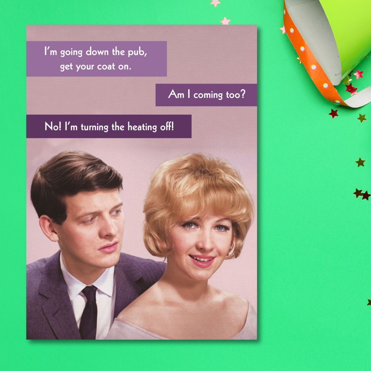 Gee Gee Funny Card - Turning Heating Off