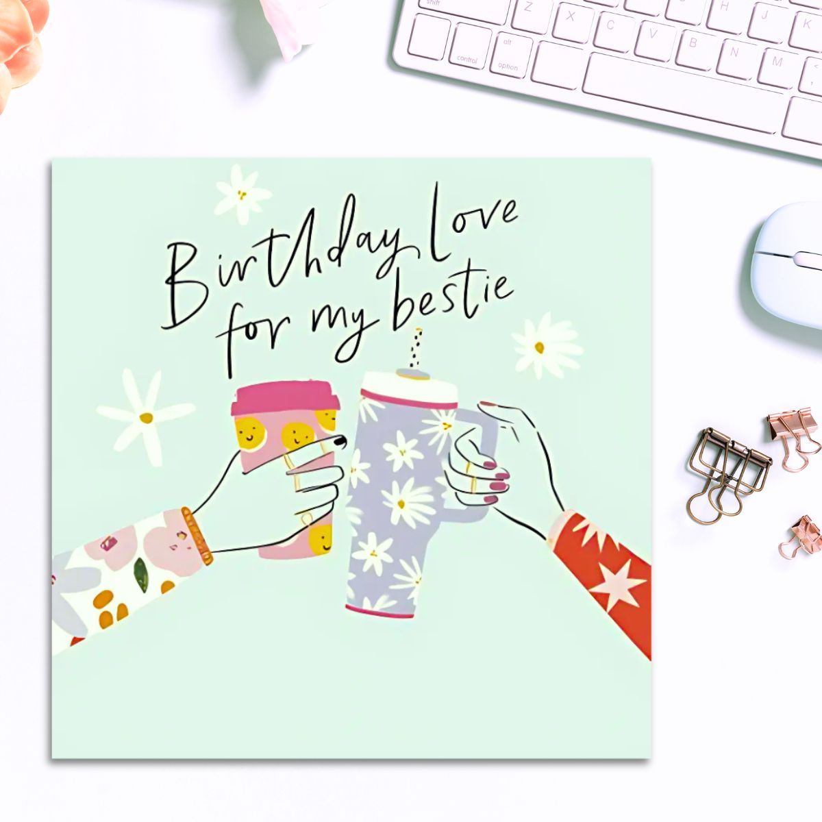 Mimosa Fizz Birthday Card - Love For My Bestie