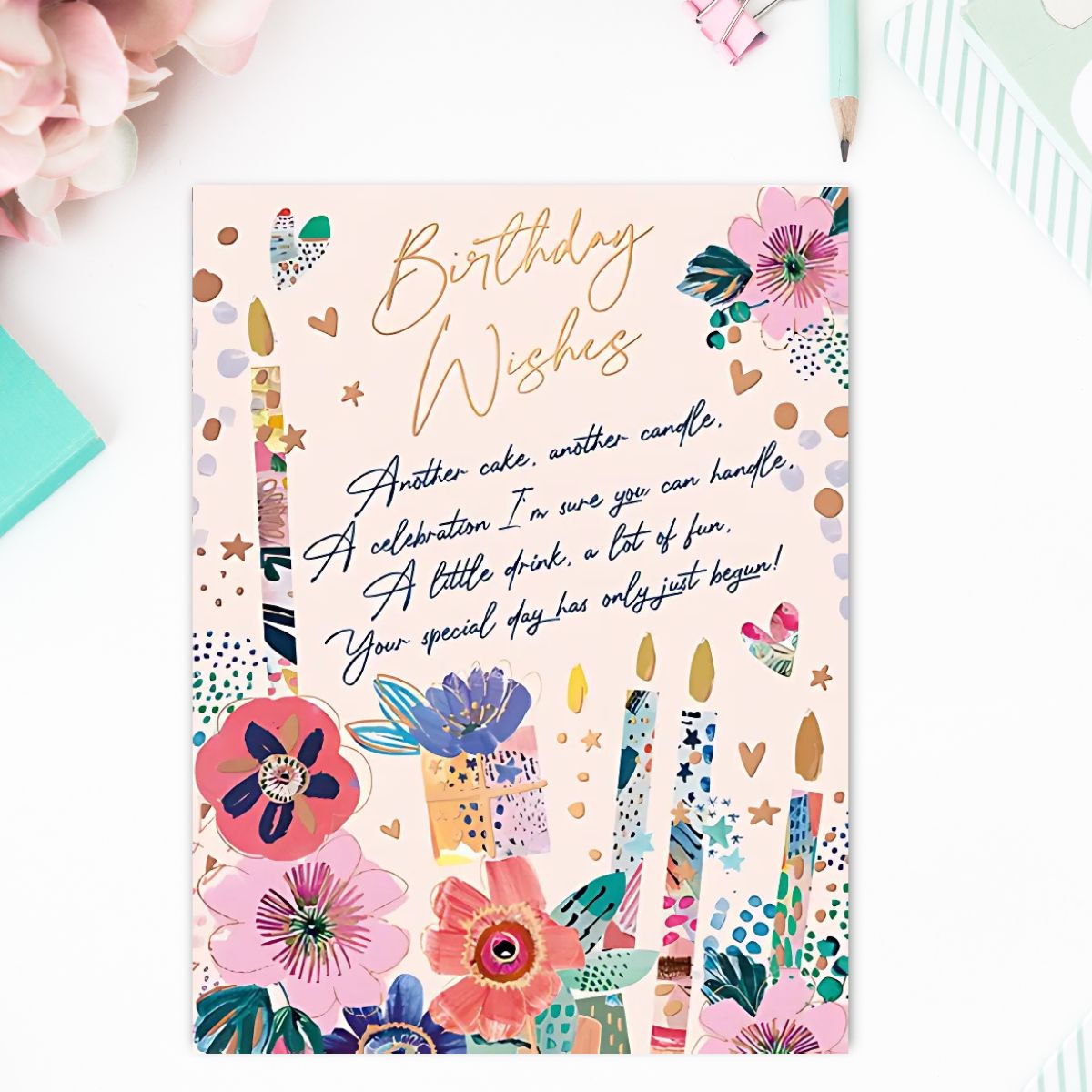 Sunshiny Birthday Card - Birthday Wishes