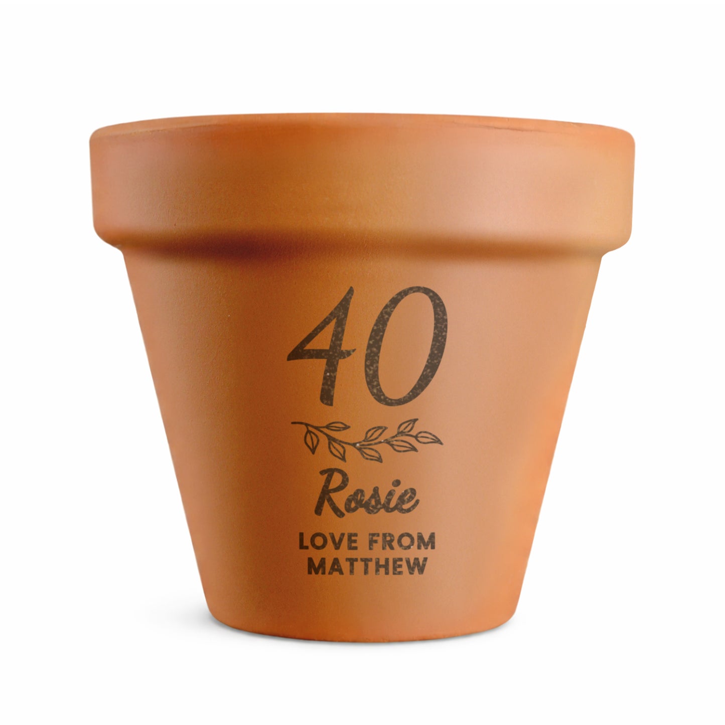 Age 65 Gift - Personalised Terracotta Plant Pot