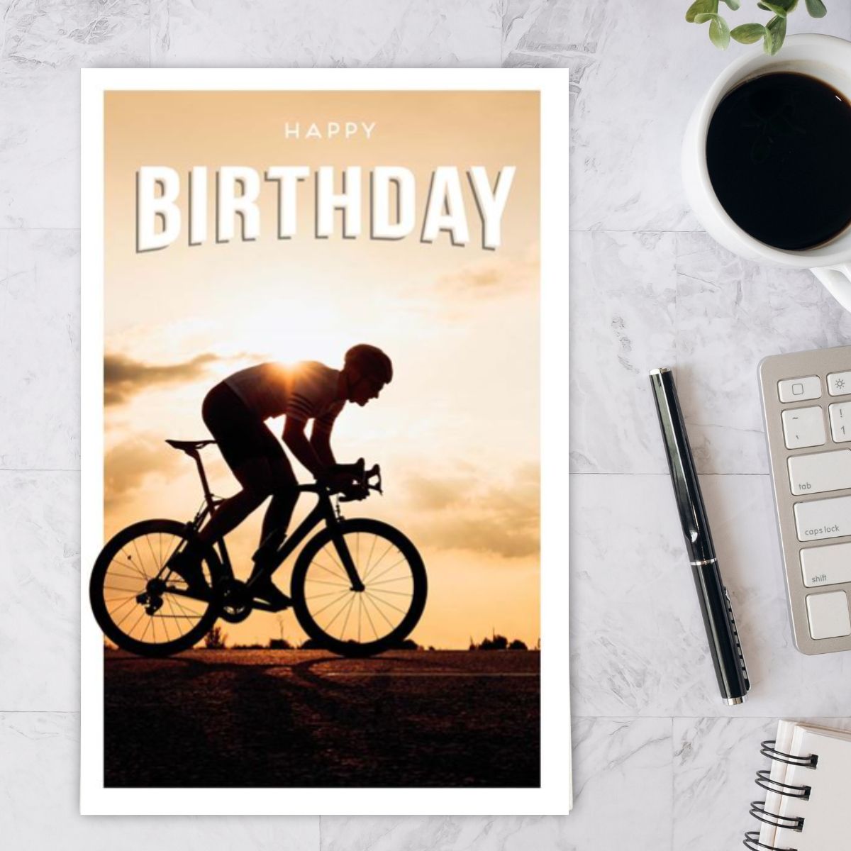 Gentlemen's Gallery Birthday Card - Cycling