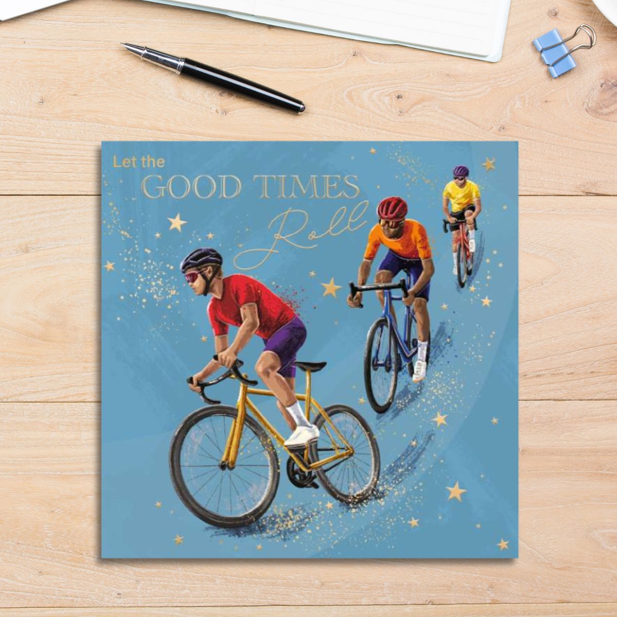 Verve Birthday Card - Cycling