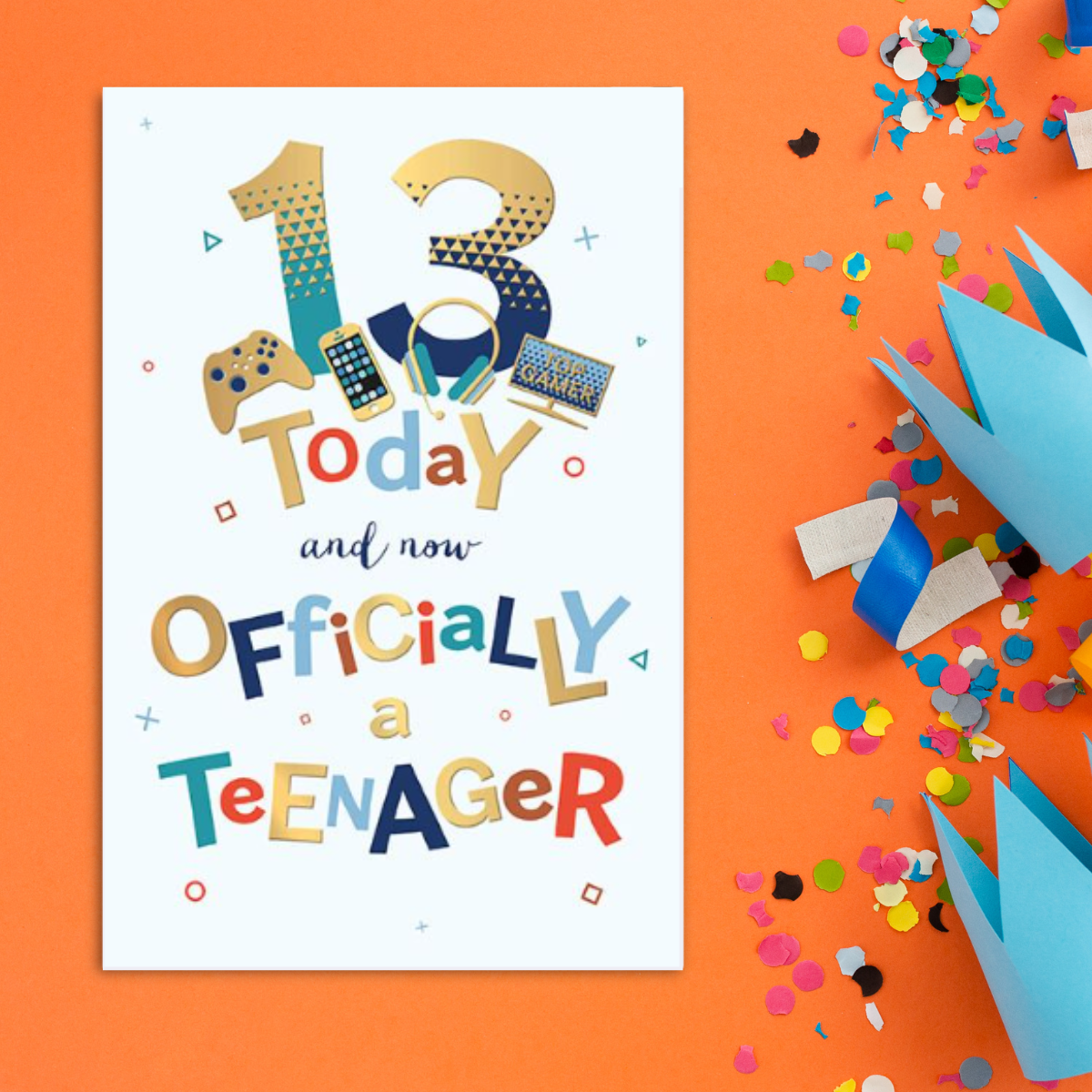 13th Birthday Card - Gamer Official Teenager