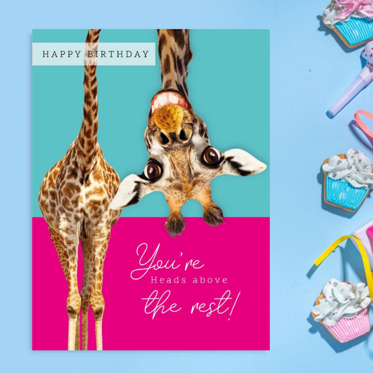 Picture This Funny Birthday Card - Heads Above The Rest