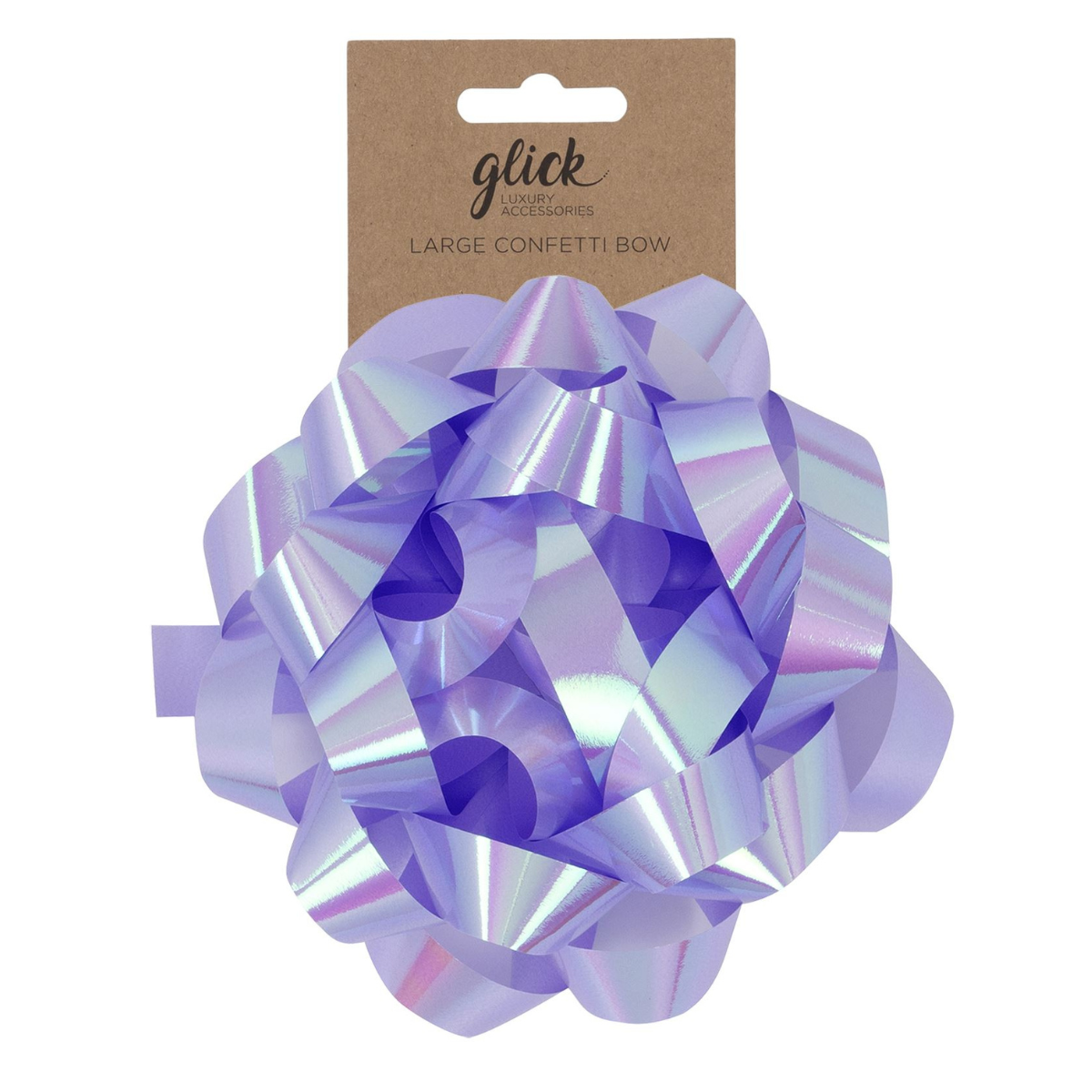 Large Confetti Gift Bow - Lilac