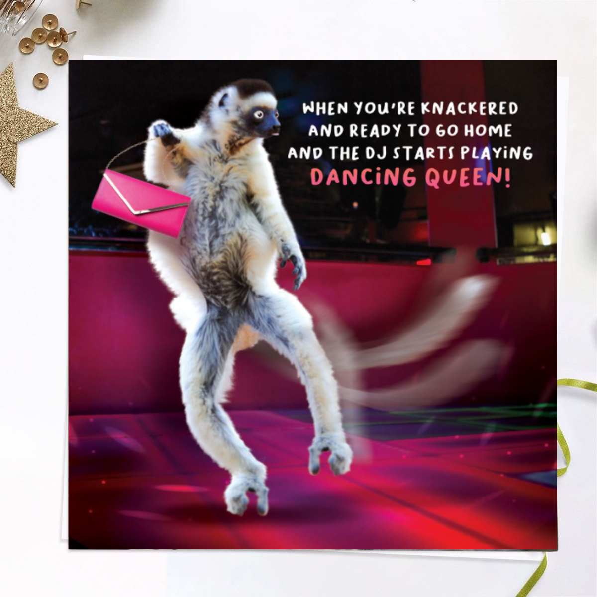 Virtual Safari Funny Birthday Card - Dancing Queen