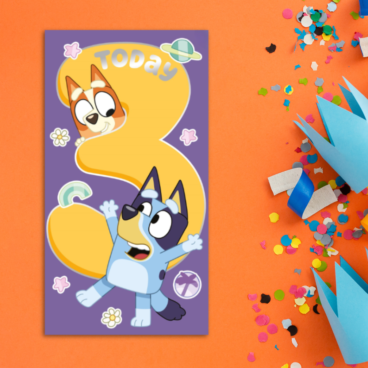 3rd Birthday Card - Bluey
