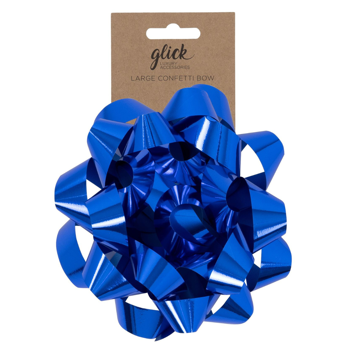 Large Confetti Gift Bow - Indigo