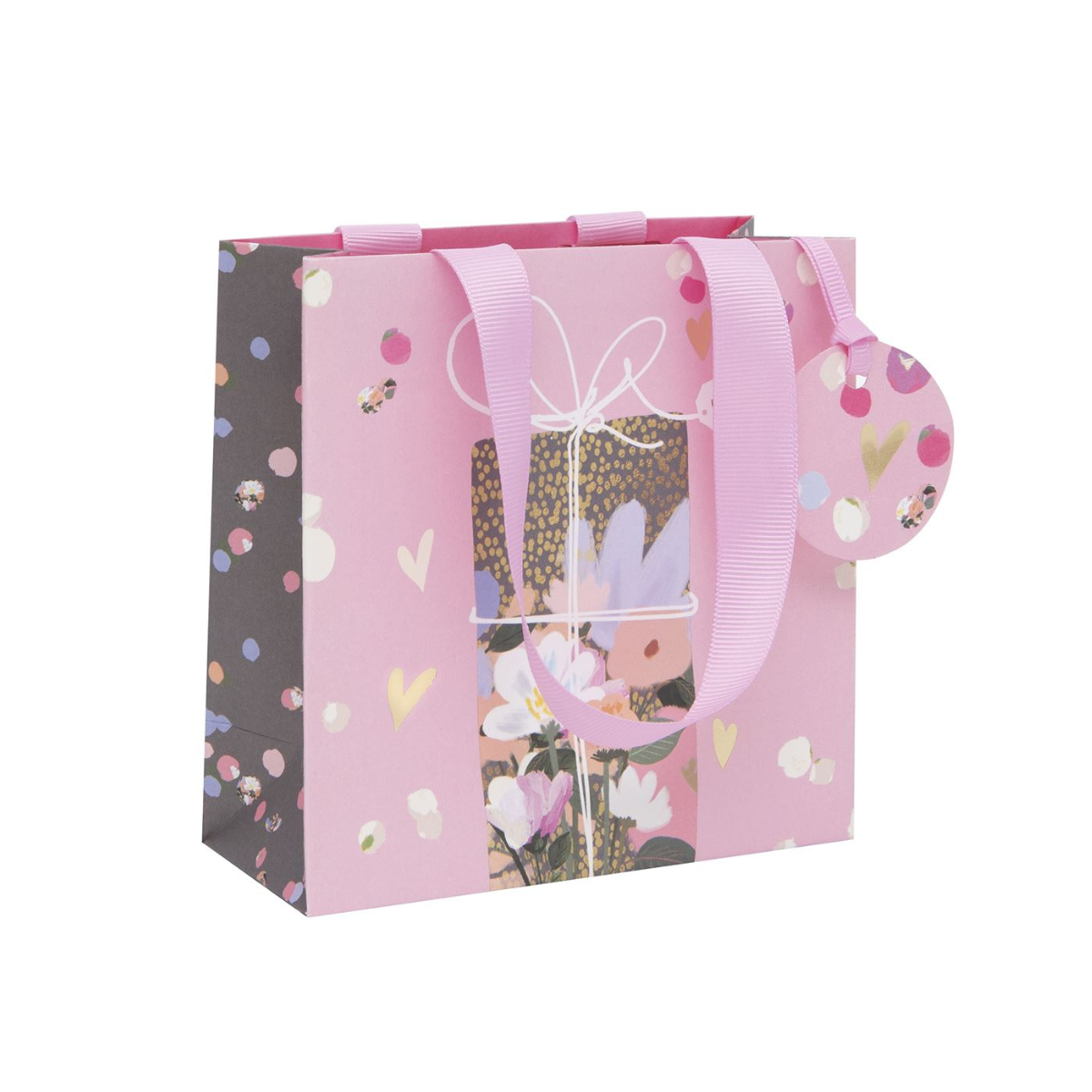 Gift Bag Small - Present & Hearts
