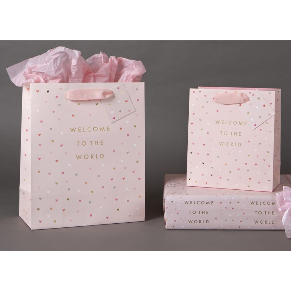 Giftwrap - Luxury Welcome To The World Girl Wrapping Paper