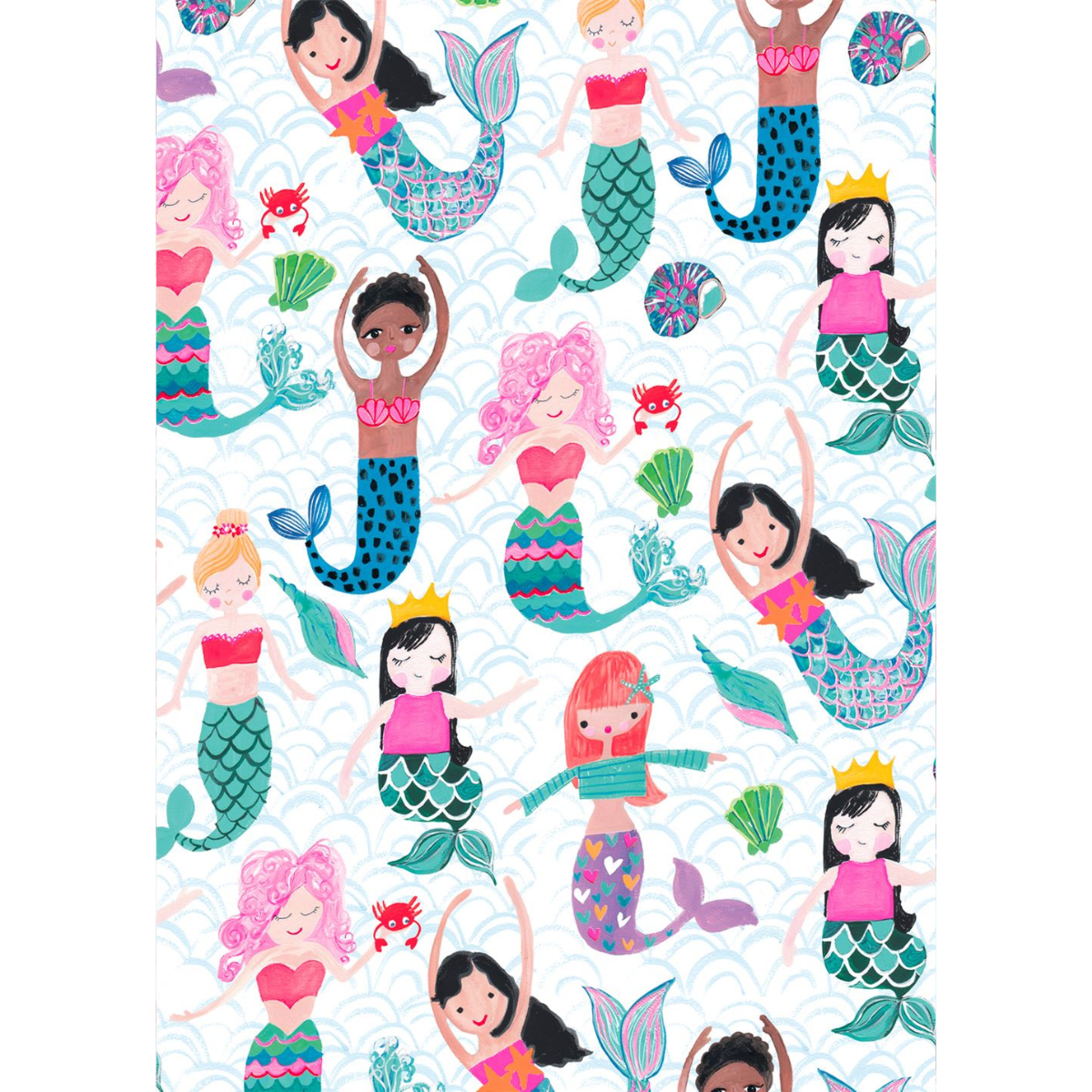Giftwrap - Luxury Mermaids Wrapping Paper