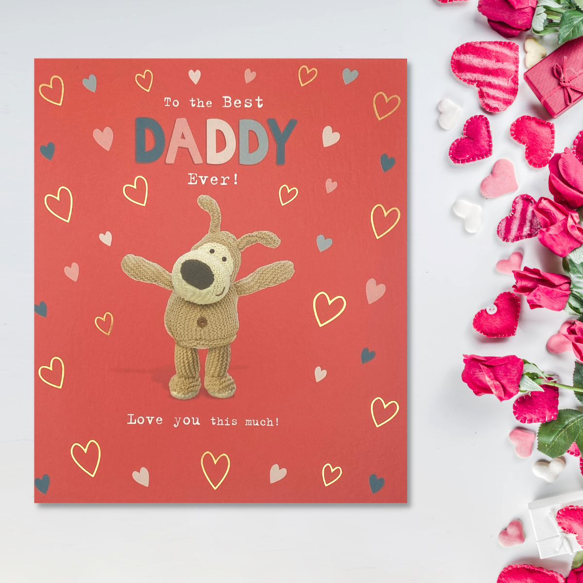 Daddy Valentine's Day Card - Boofle Bear