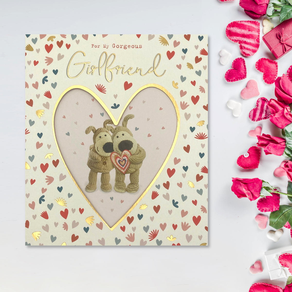 Girlfriend Valentine's Day Card - Boofle Bear