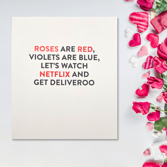 Open Valentine's Day Card - Netflix & Deliveroo