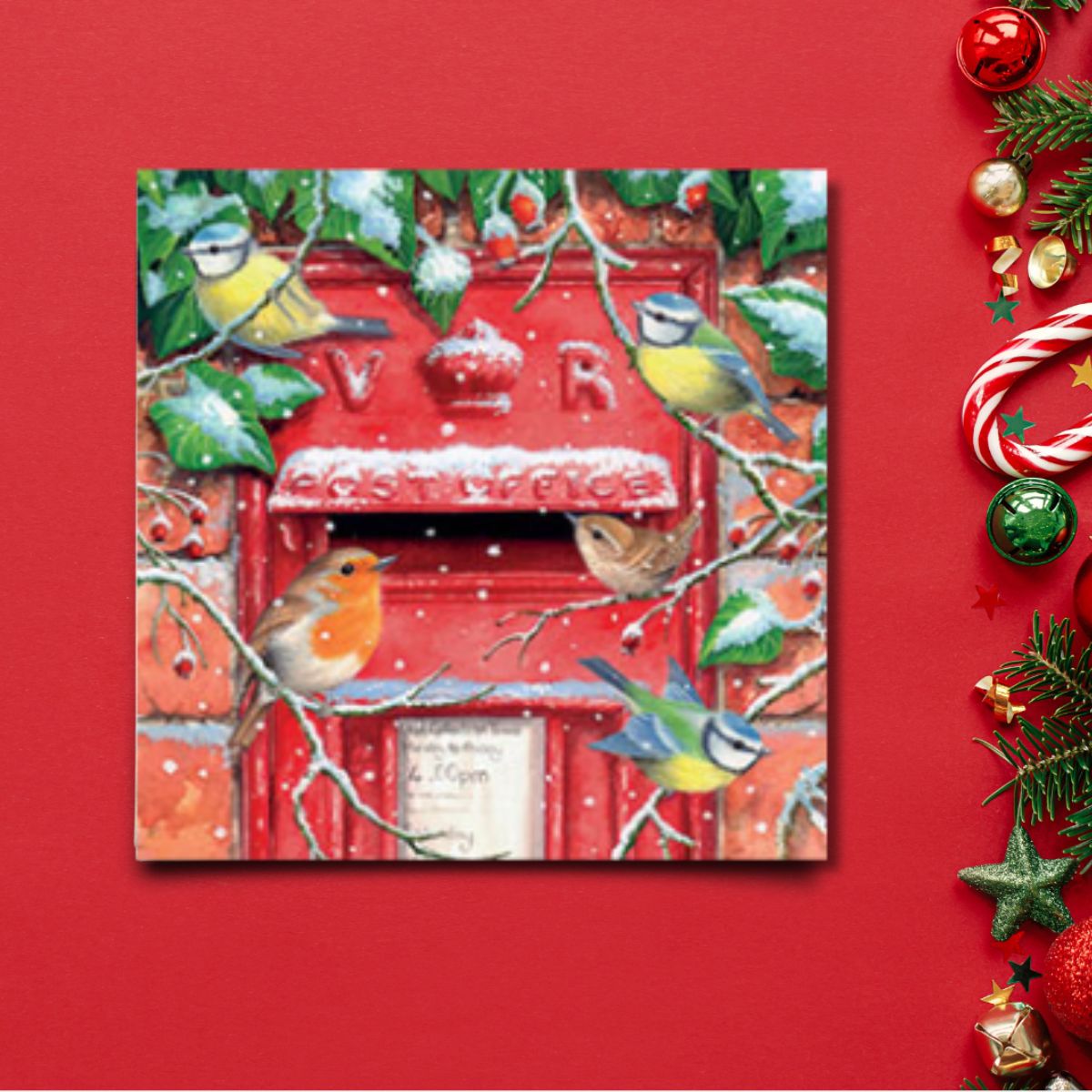 Charity Christmas Cards - 6 x Robins On Postbox