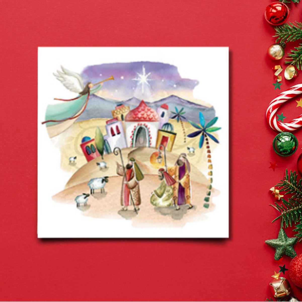Charity Christmas Cards - 6 x Bethlehem Scene