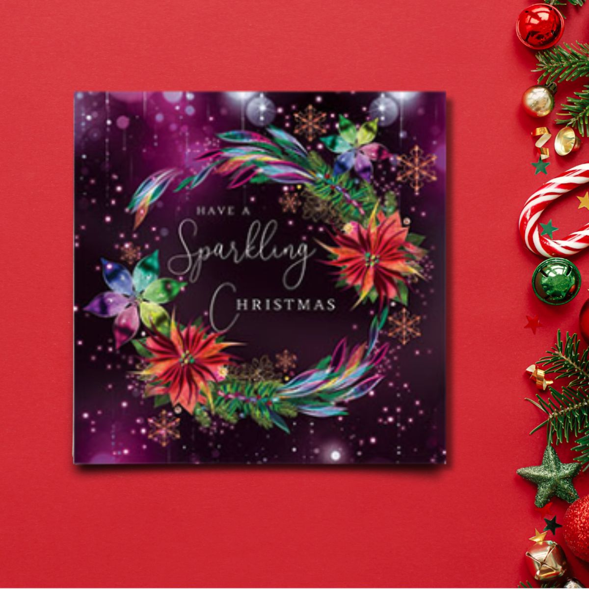 Charity Christmas Cards - 6 x Sparkling Christmas