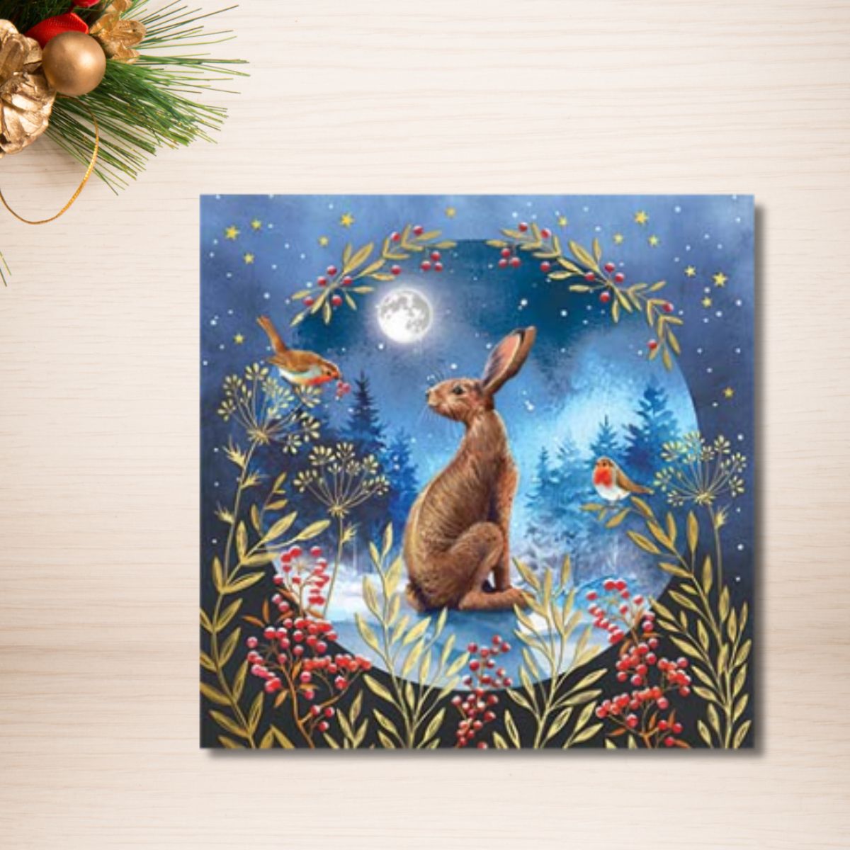 Charity Christmas Cards - 8 x Hare & Moon