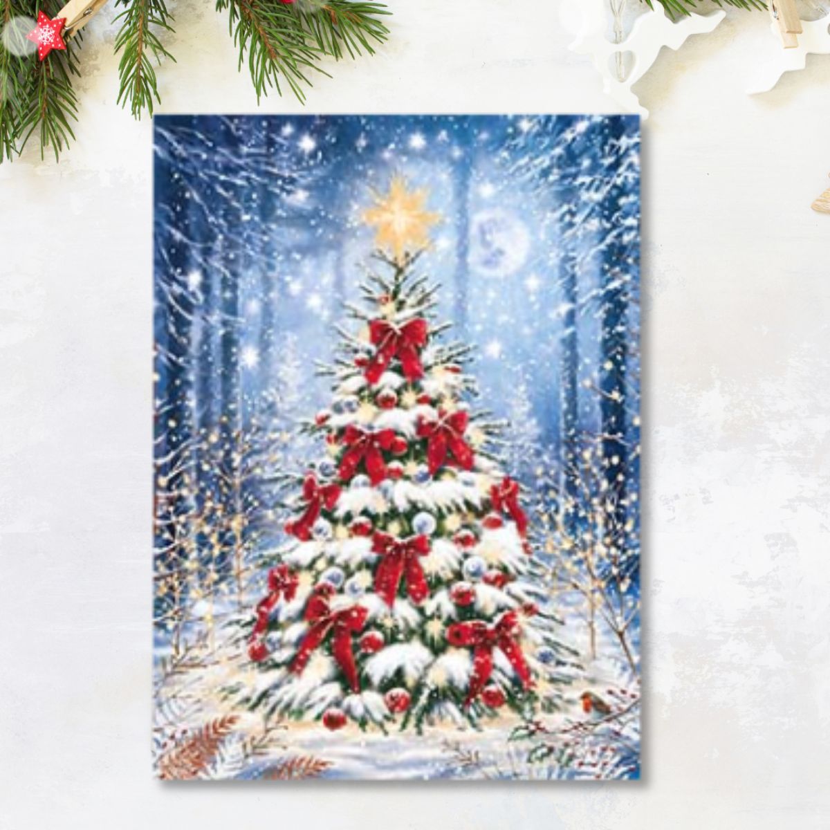 Christmas Charity Cards - 8 x Christmas Tree