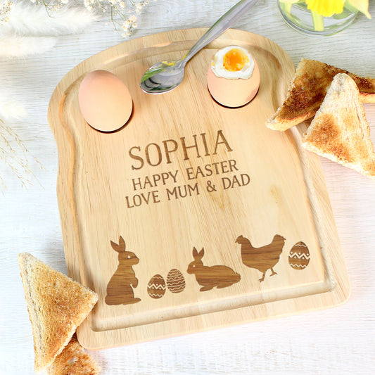 Personalised Easter Egg & Toast Board