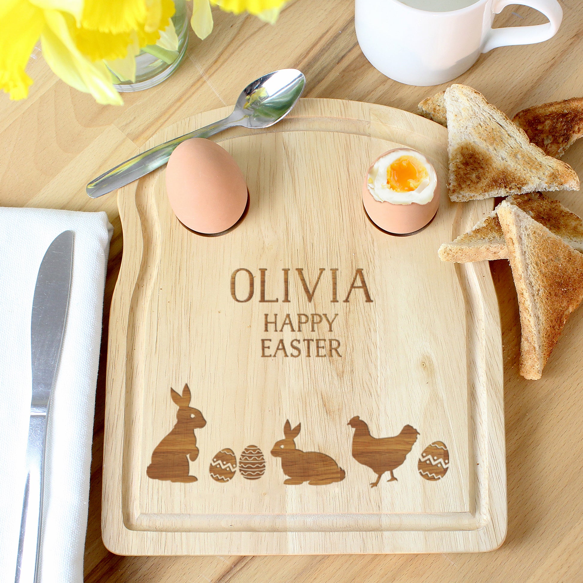 Personalised Easter Egg & Toast Board