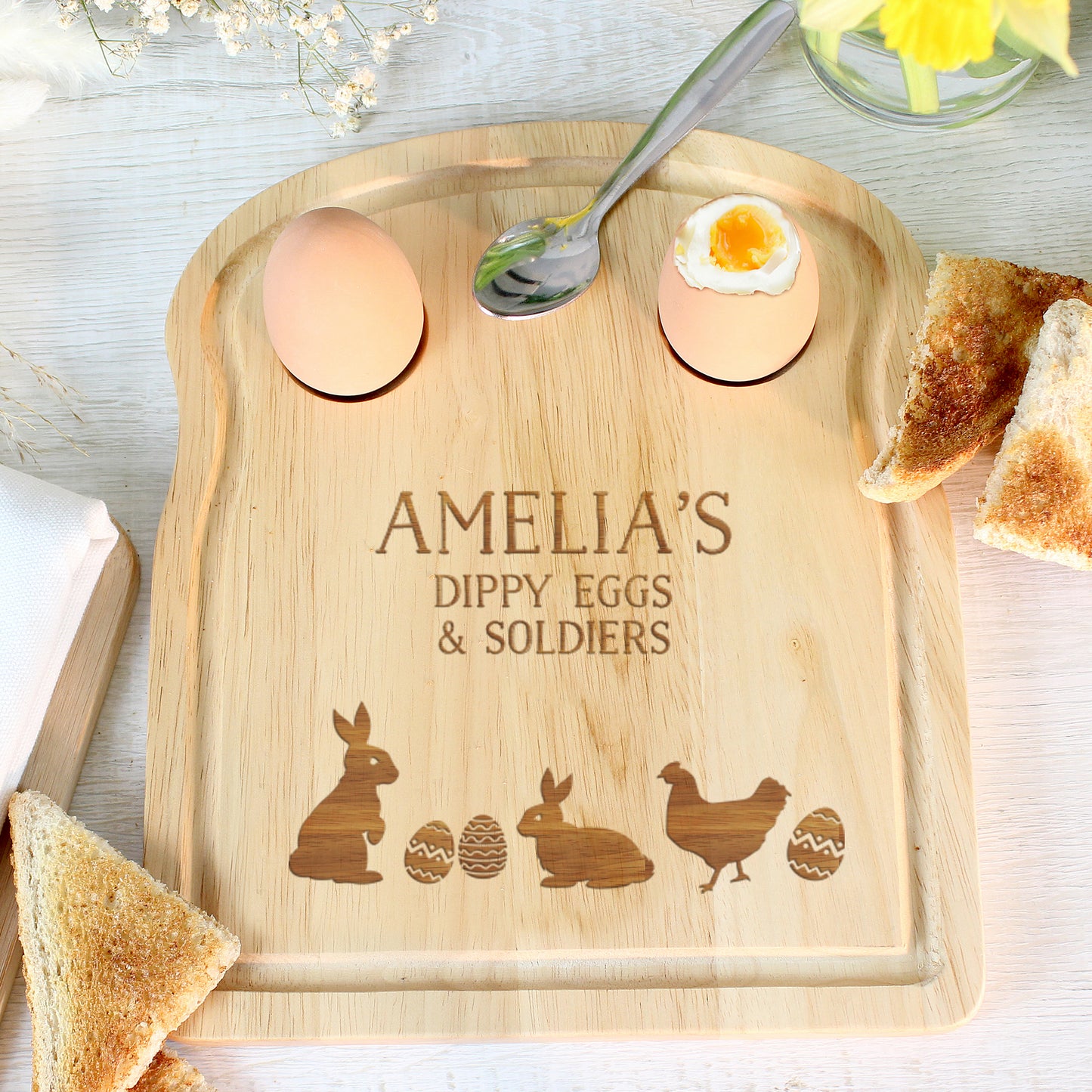 Personalised Easter Egg & Toast Board