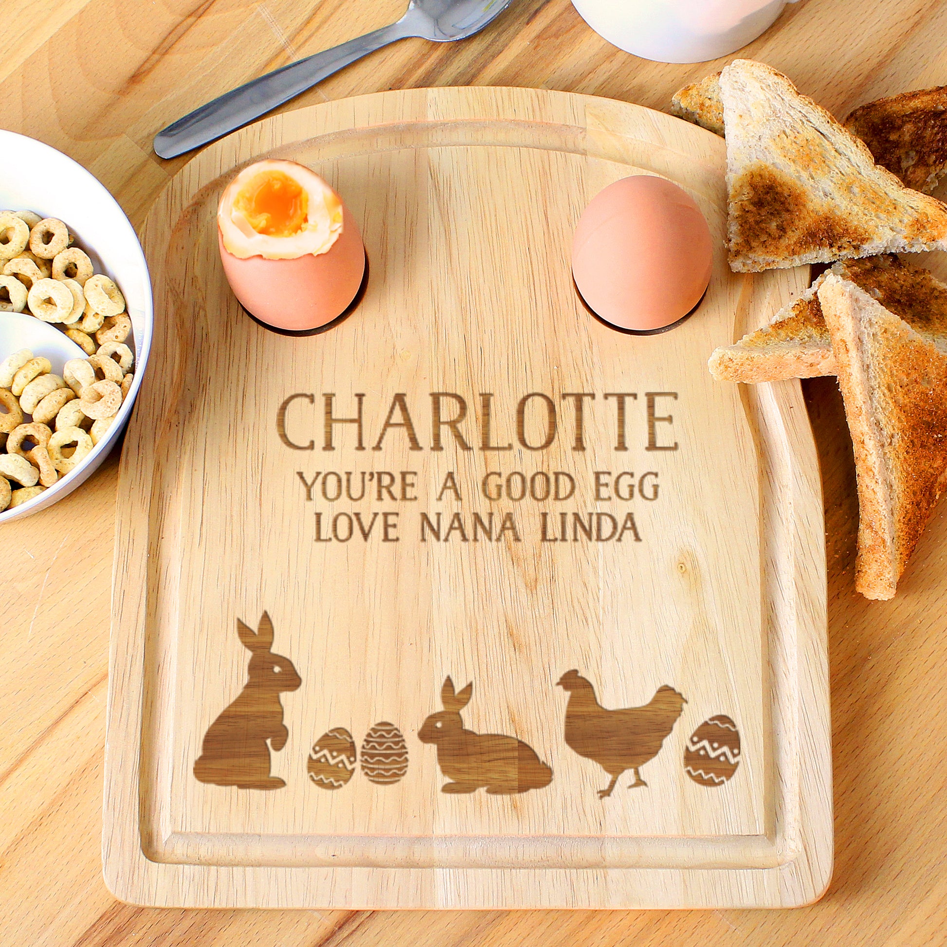 Personalised Easter Egg & Toast Board