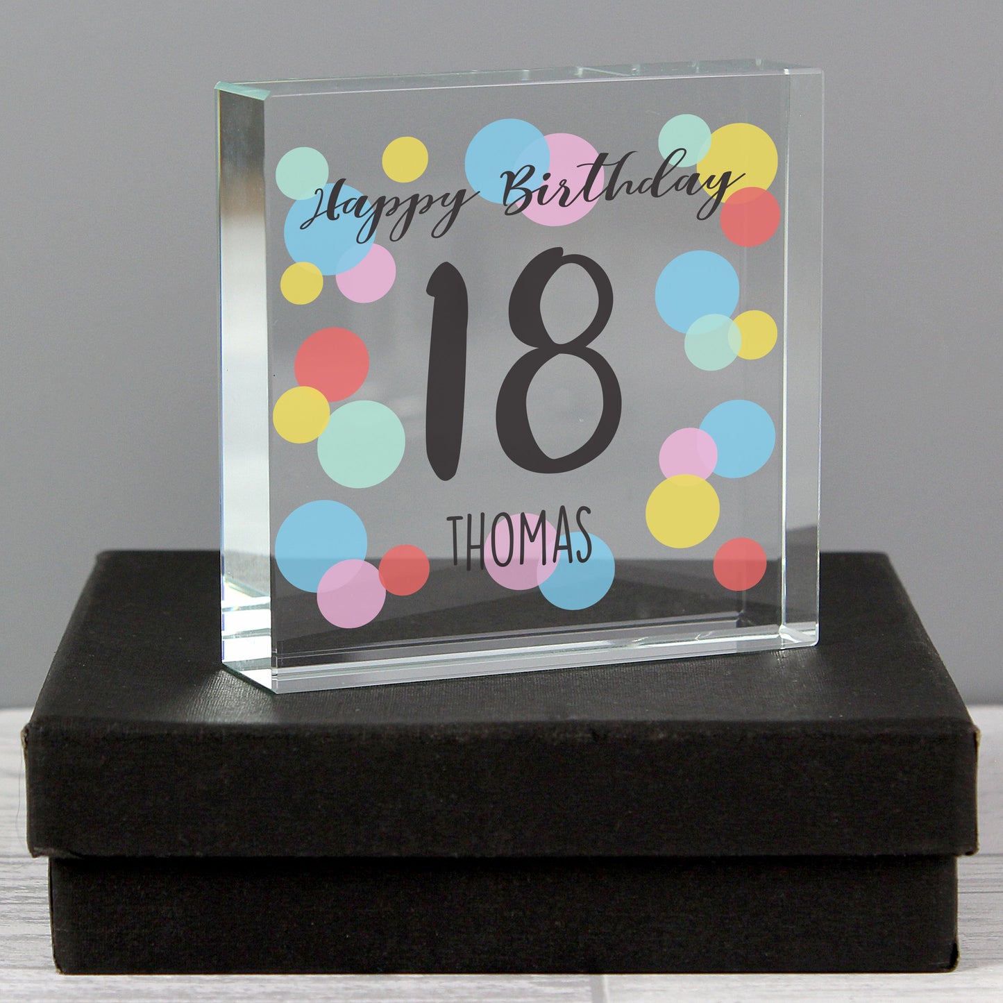 Personalised 18th Crystal Token