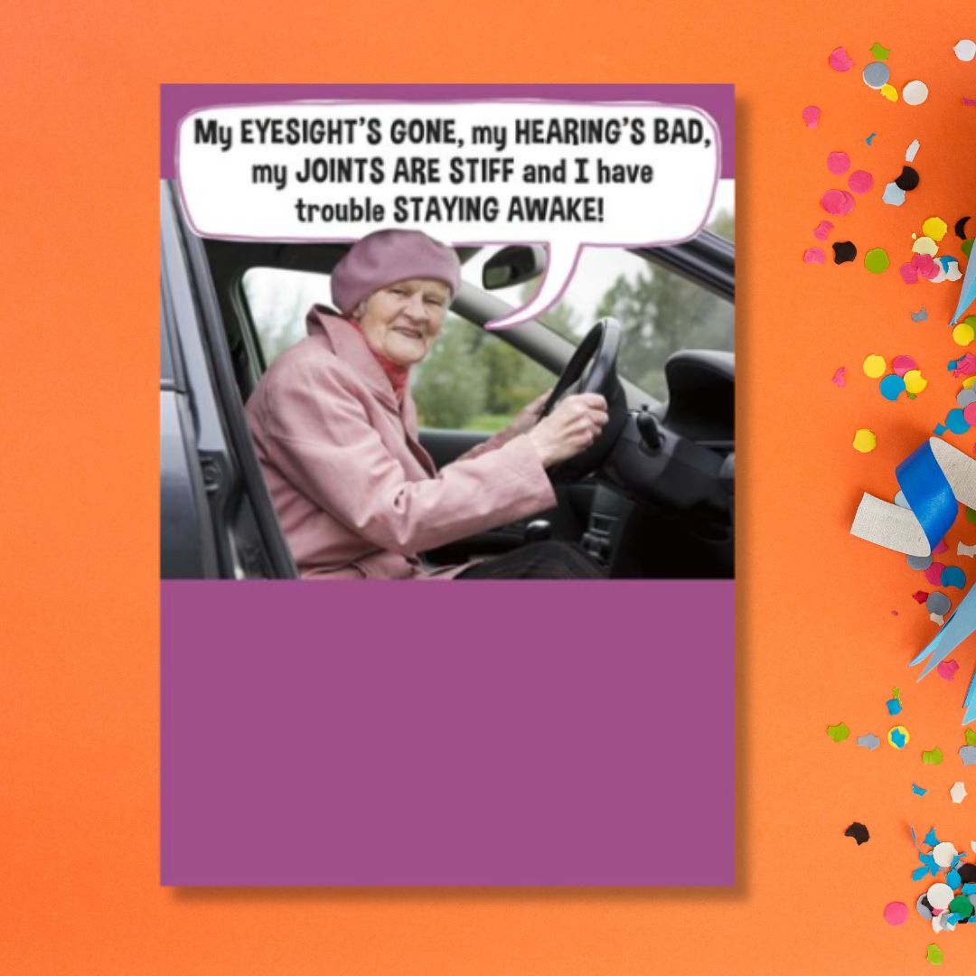 Recycled Paper Greetings Birthday Card - Eyesight