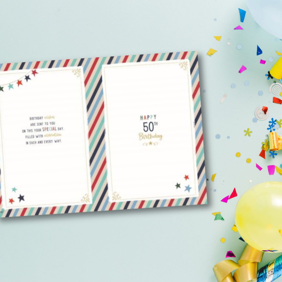 Brother 50th Birthday Card - Candles