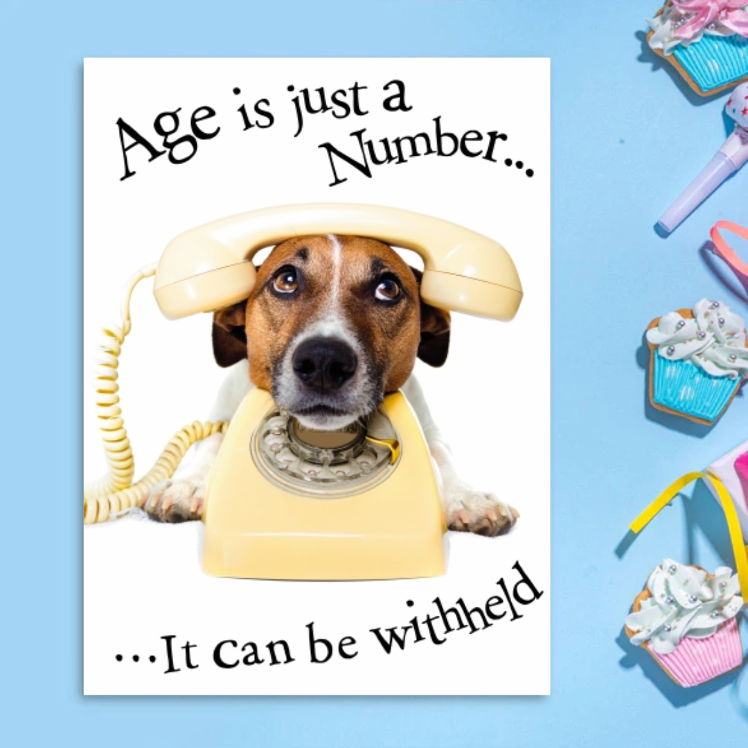 Picture This Funny Birthday Card - Age Is Just A Number