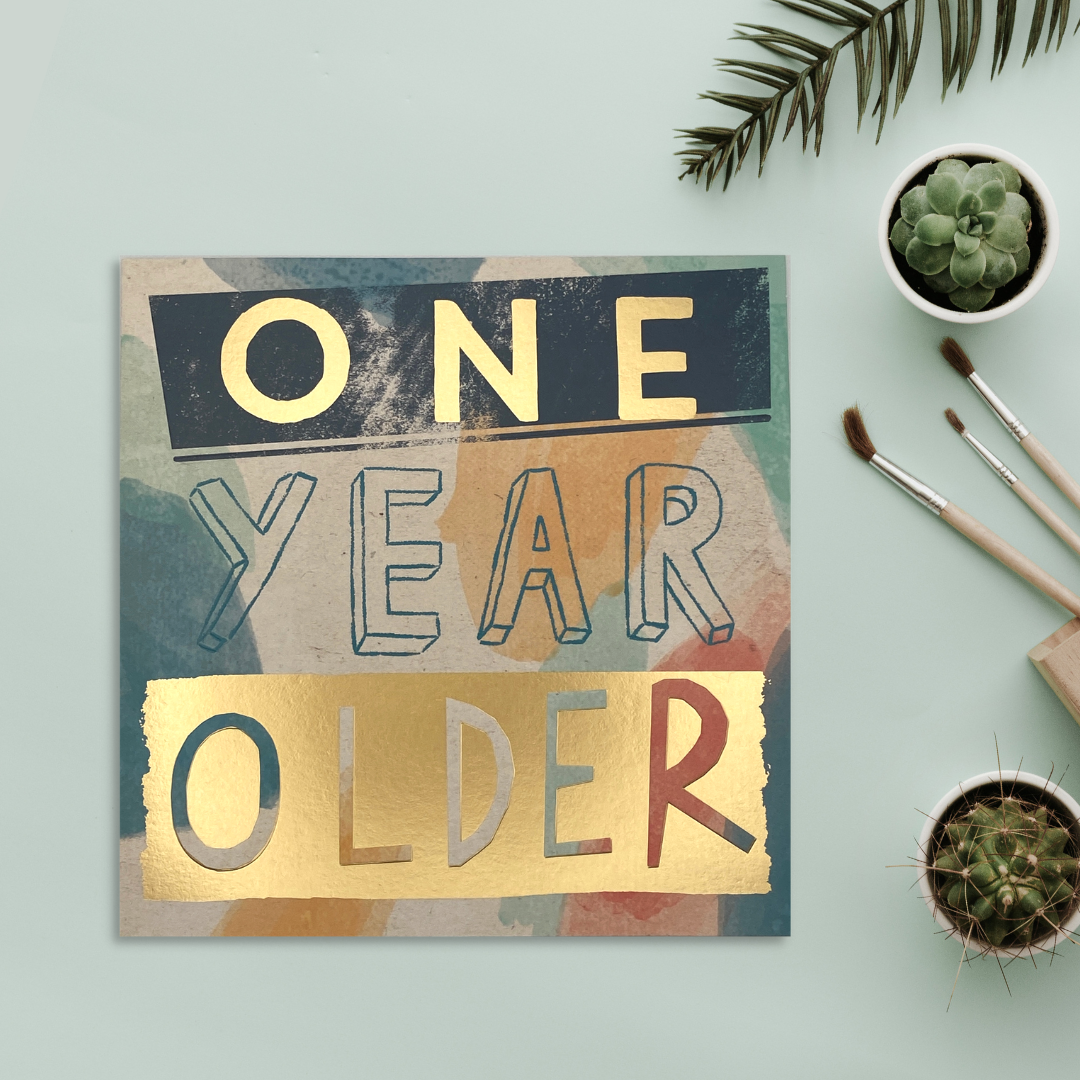 One Year Older Mismatch Design Displayed In Full