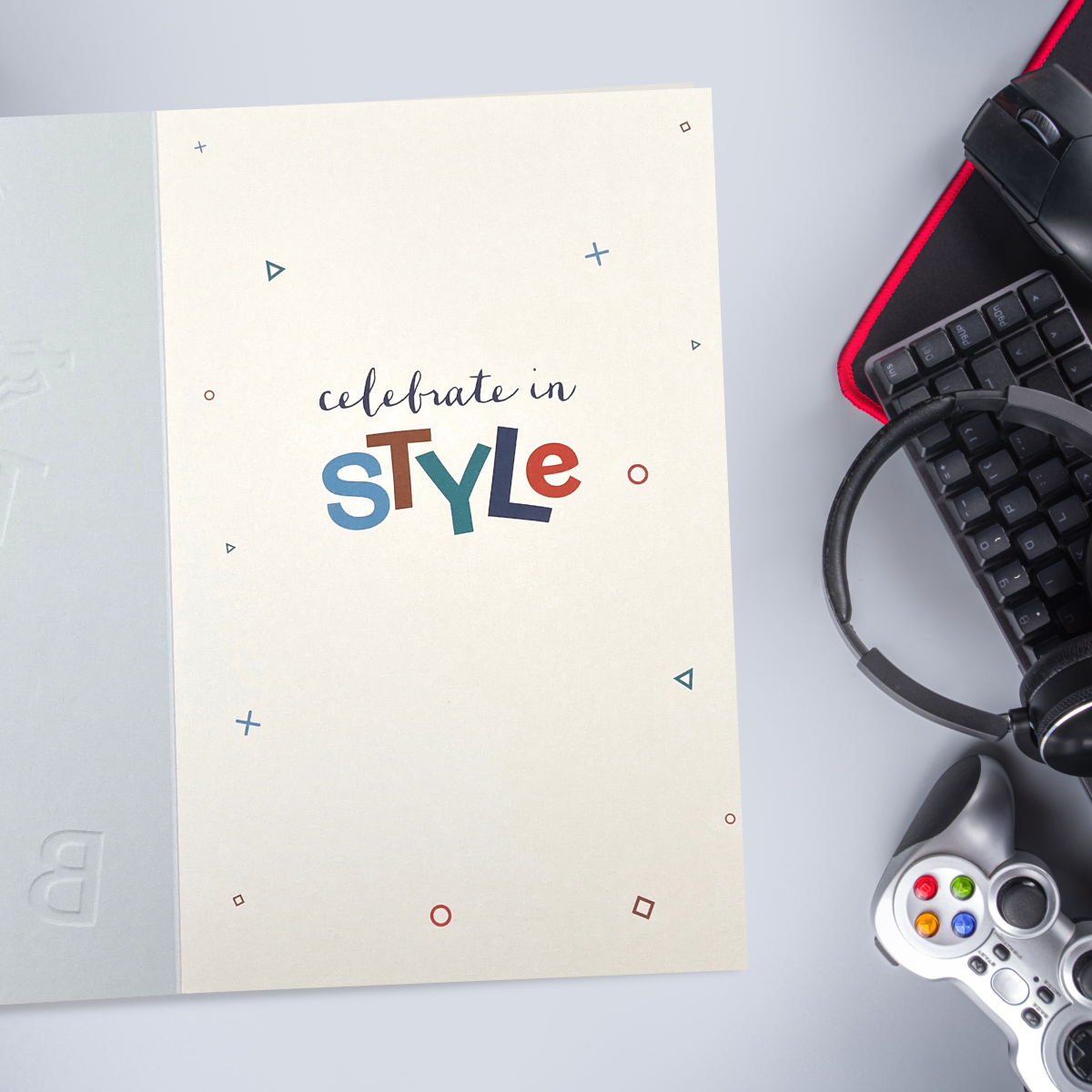 Inside image with colour print