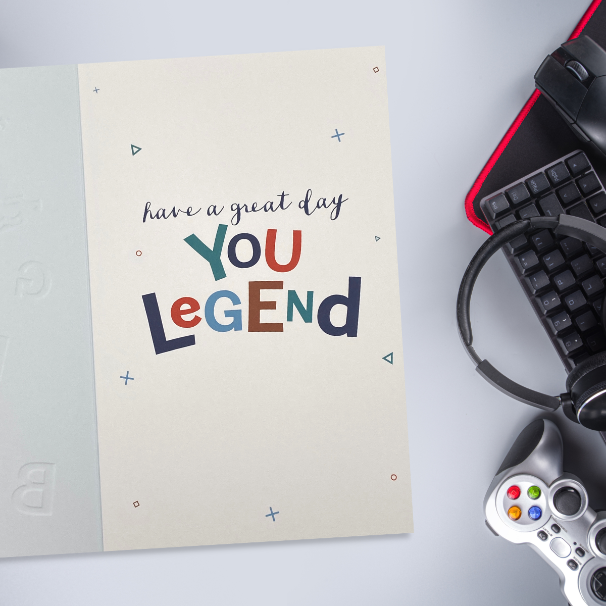 Inside image with colour printed verse