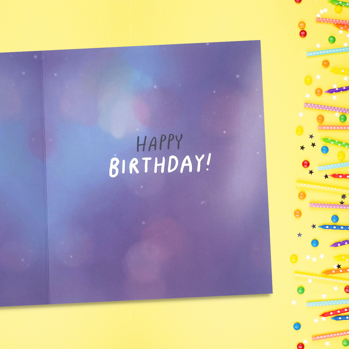 Inside image with full colour print and verse