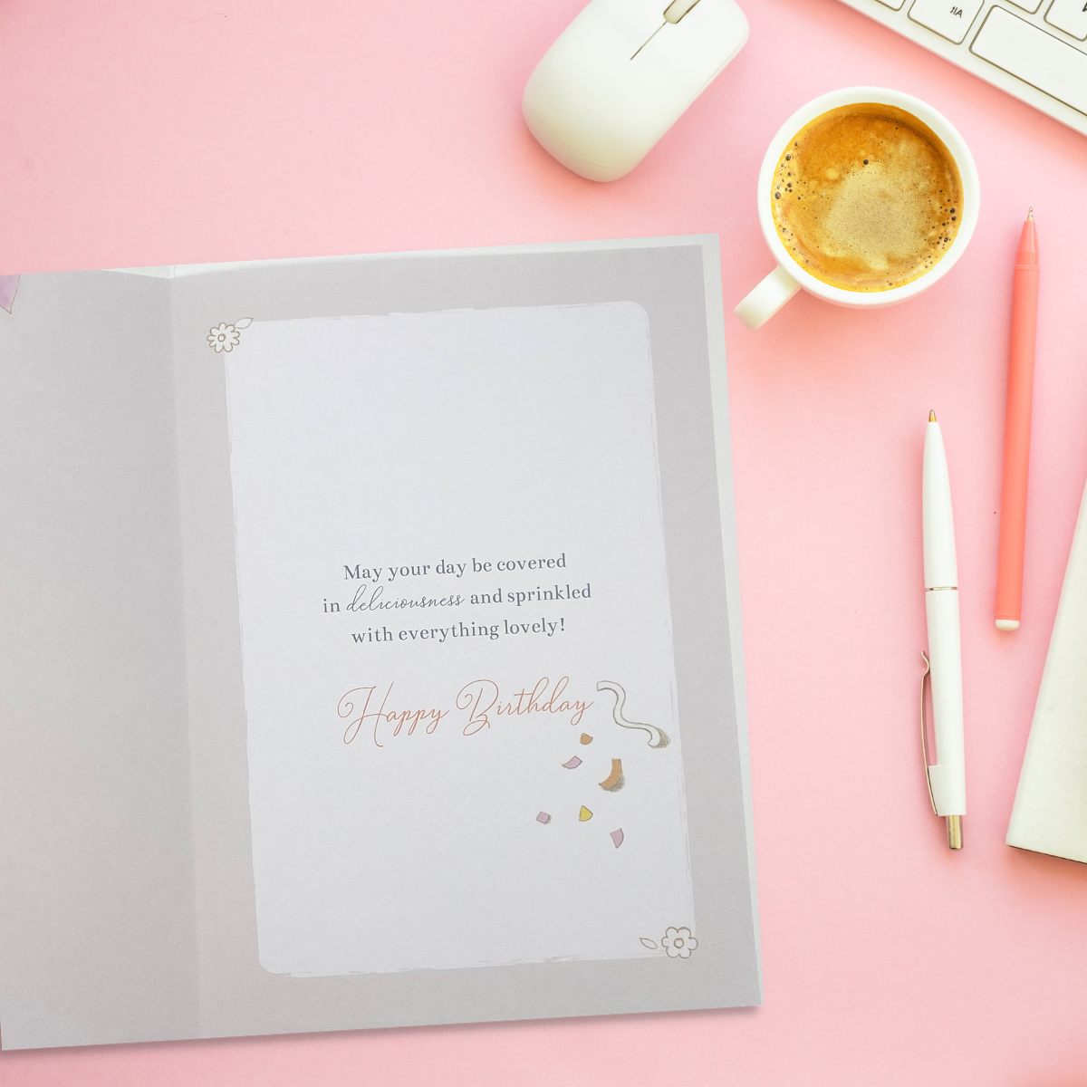 Inside image with full colour printed insert