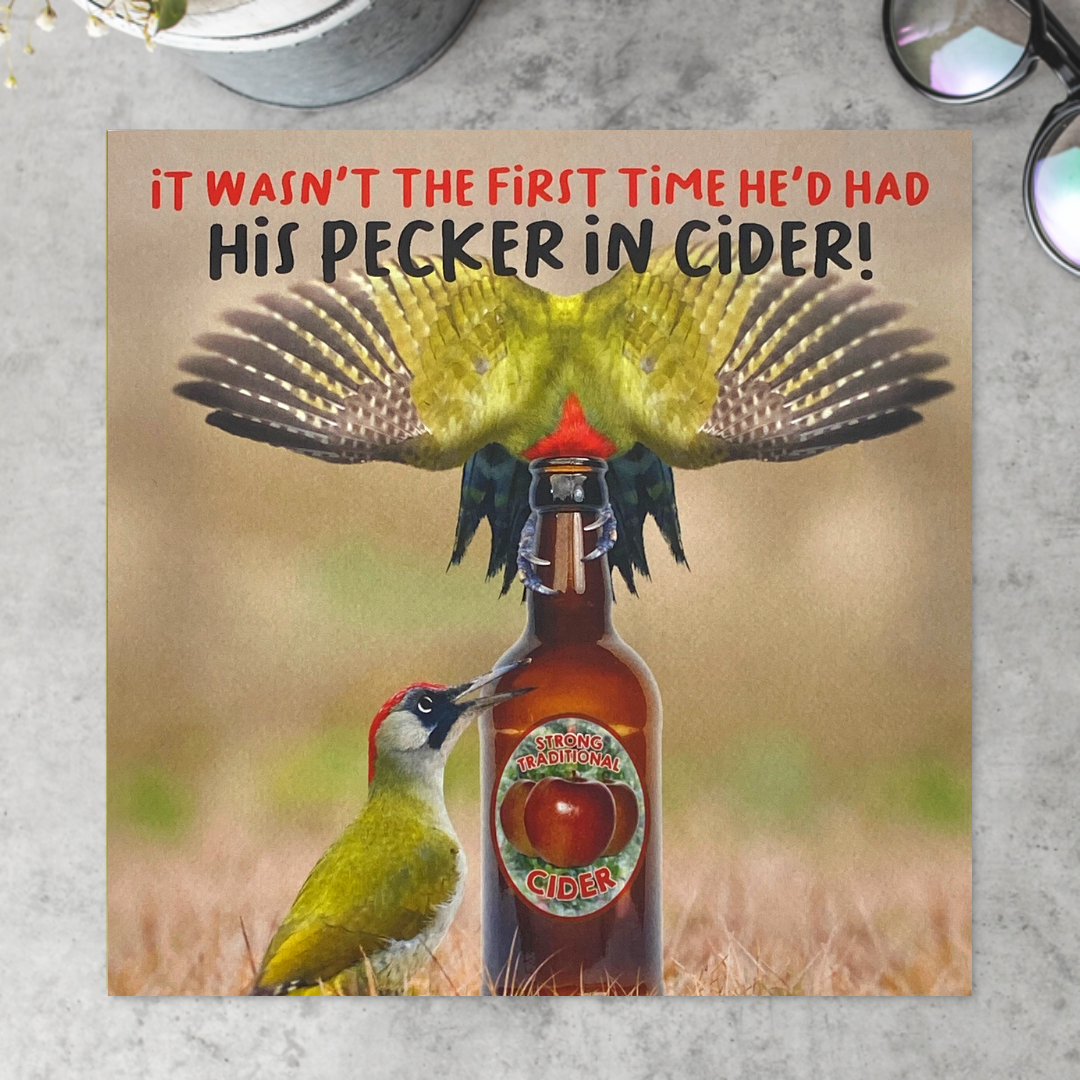 Virtual Safari Funny Birthday Card - Cider